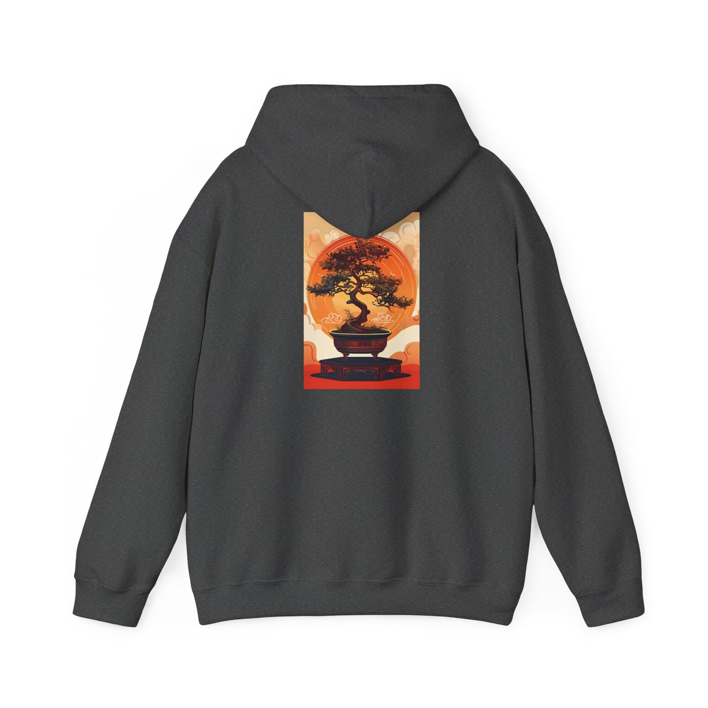 Oriental Tree Unisex Hoodie, Cozy Sweatshirt, Gift for Nature Lovers, Autumn Fashion, Casual Wear, Unique Graphic Apparel