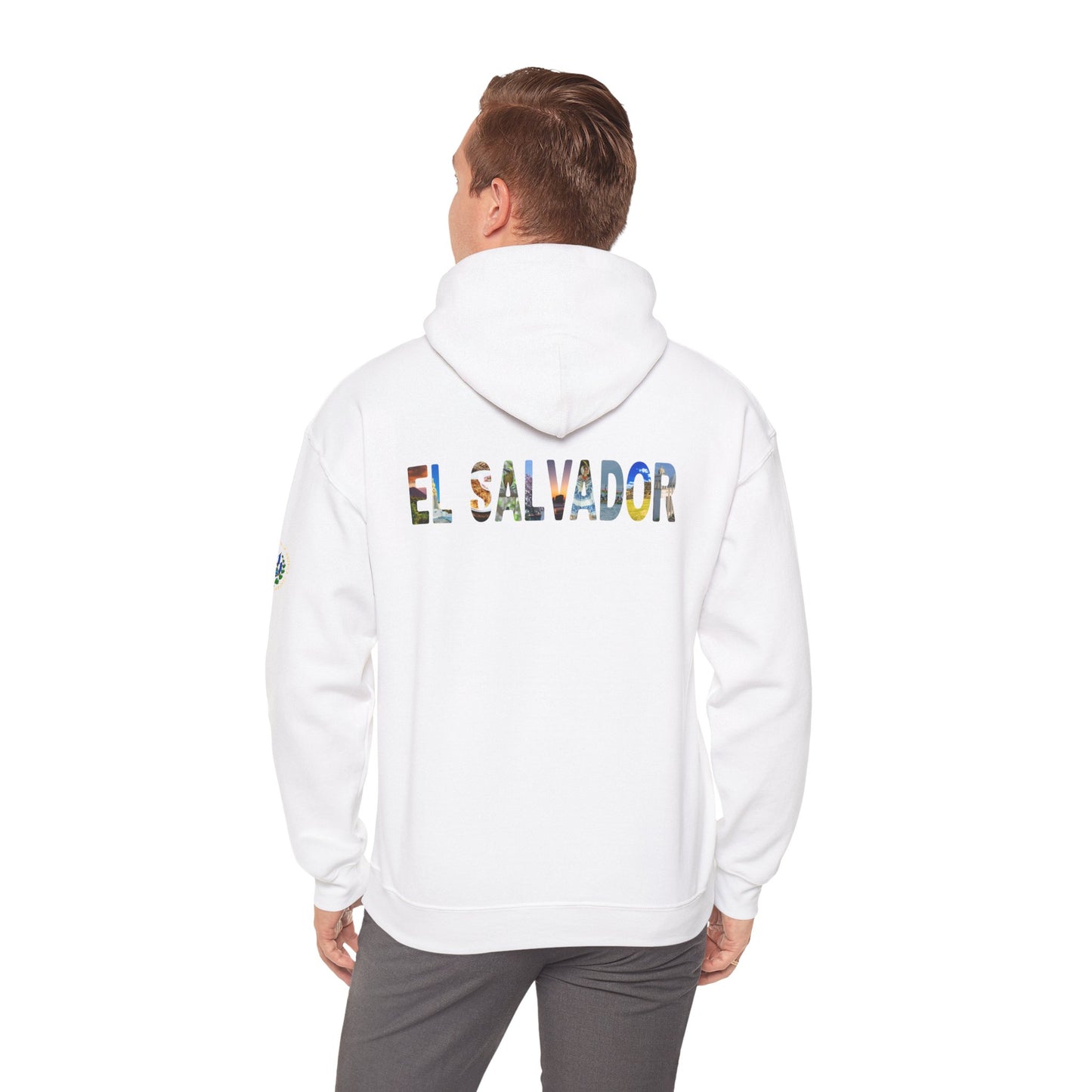 El Salvador Graphic Hoodie - Cozy Unisex Sweatshirt for Travel Lovers, Gift for Friends, Casual Wear, Holiday Apparel
