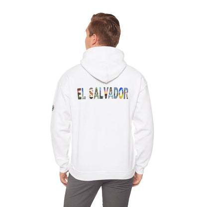 El Salvador Graphic Hoodie - Cozy Unisex Sweatshirt for Travel Lovers, Gift for Friends, Casual Wear, Holiday Apparel
