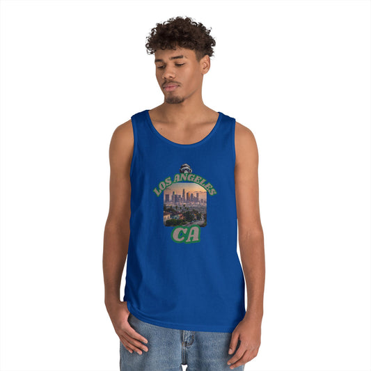 Los Angeles Vintage Graphic Tank Top, Casual Summer Wear, Beach Day Outfit, Vacation Apparel, Gift for Travelers