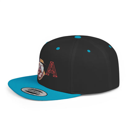 LA Graphic Flat Bill Snapback Hat, Trendy Urban Cap for Fashion Lovers, Perfect Gift for Birthdays, Summer Events, Street Style
