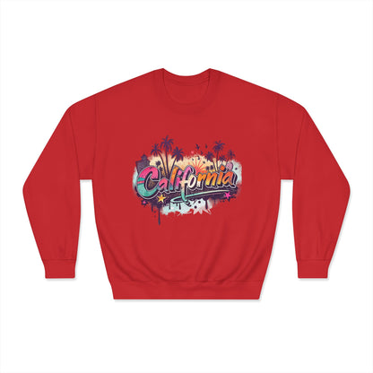 California Vibes Crewneck Sweatshirt | Perfect for Casual Outings, Travel, Spring, Summer, Gift for Friends