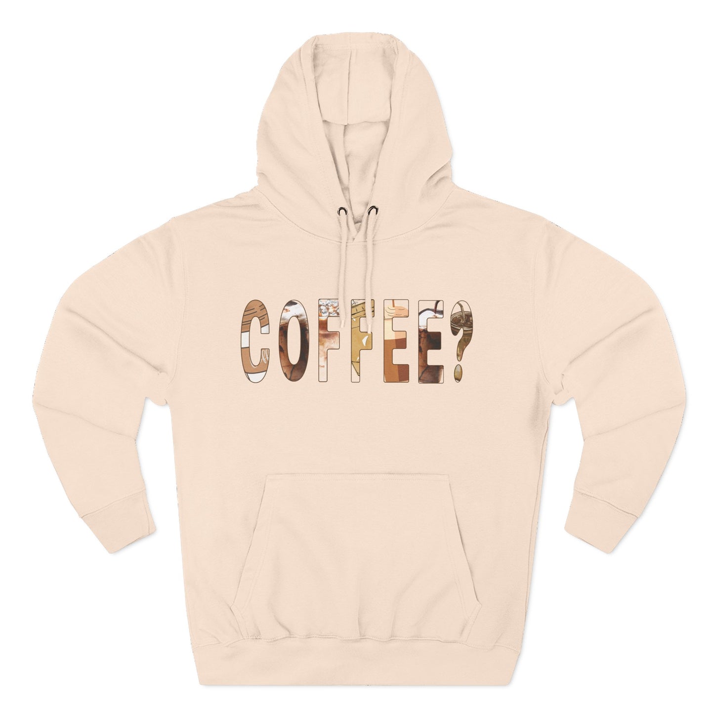 Cozy Coffee Lover Hoodie, Fleece Pullover, Gift for Coffee Enthusiasts, Casual Wear, Fun Coffee Design, Warm Layer