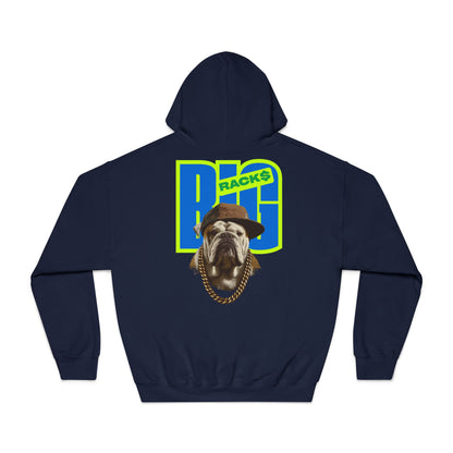 LA & BIG RACKS Hooded Sweatshirt, Unisex Hoodie, Funny Sweatshirt, Gift for Dog Lovers, Casual Wear, Streetwear Style