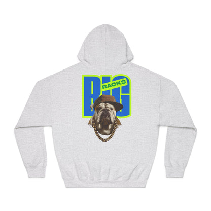 LA & BIG RACKS Hooded Sweatshirt, Unisex Hoodie, Funny Sweatshirt, Gift for Dog Lovers, Casual Wear, Streetwear Style