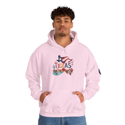 Texas Pride Hooded Sweatshirt - Unisex Heavy Blend, Cozy Texas Apparel, Graphic Sweatshirt for Men & Women, Gift for Texans, State [...]