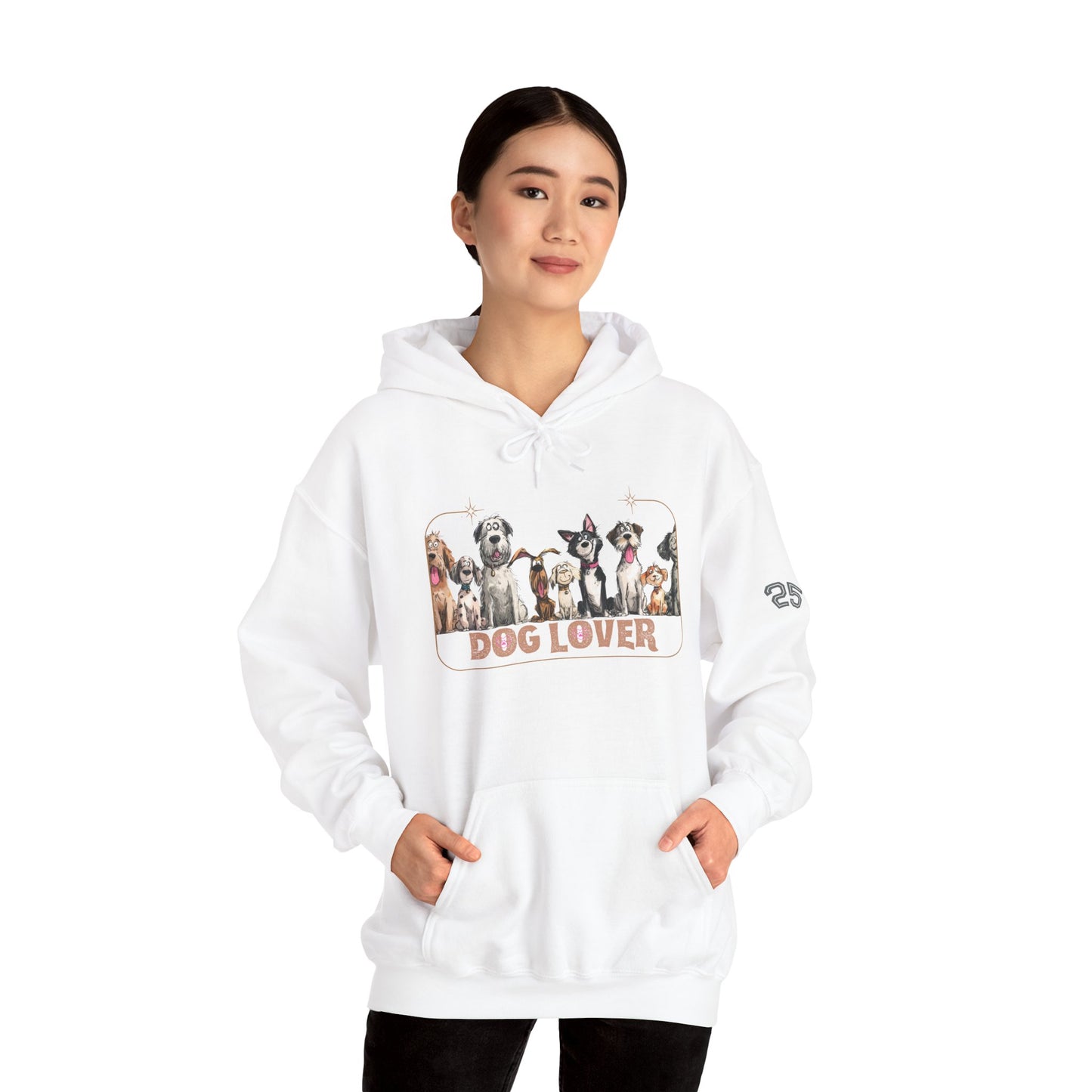 Dog Lover Hooded Sweatshirt - Cozy Gift for Pet Owners, Animal Lover Apparel, Casual Style, Warm Hoodie for Dog Lovers