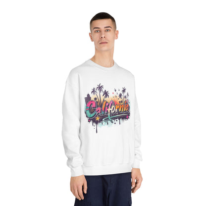 California Vibes Crewneck Sweatshirt | Perfect for Casual Outings, Travel, Spring, Summer, Gift for Friends