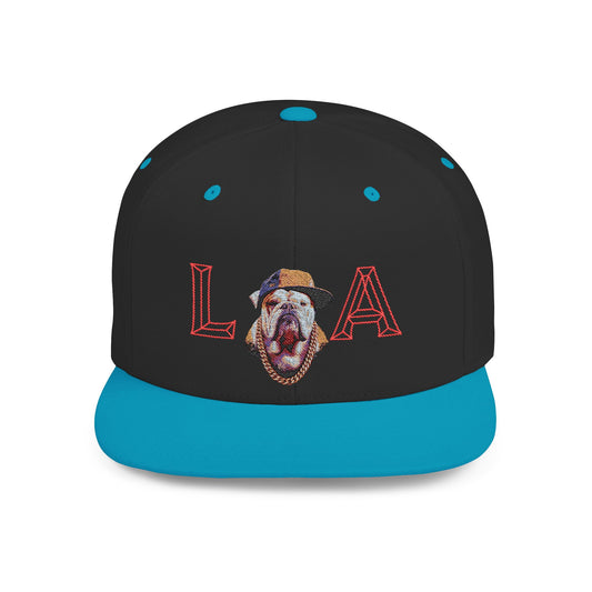 LA Graphic Flat Bill Snapback Hat, Trendy Urban Cap for Fashion Lovers, Perfect Gift for Birthdays, Summer Events, Street Style