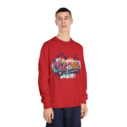 California Vibes Crewneck Sweatshirt | Perfect for Casual Outings, Travel, Spring, Summer, Gift for Friends