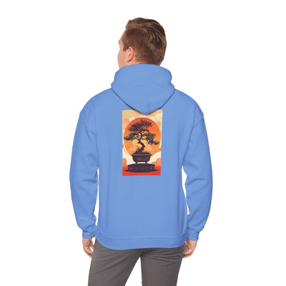 Oriental Tree Unisex Hoodie, Cozy Sweatshirt, Gift for Nature Lovers, Autumn Fashion, Casual Wear, Unique Graphic Apparel