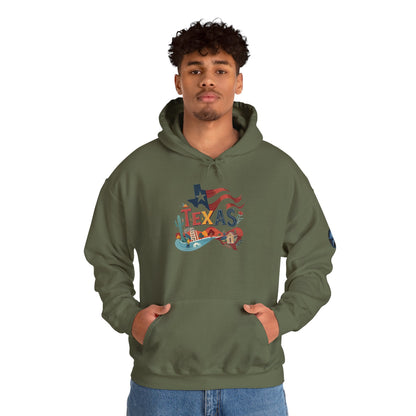 Texas Pride Hooded Sweatshirt - Unisex Heavy Blend, Cozy Texas Apparel, Graphic Sweatshirt for Men & Women, Gift for Texans, State [...]