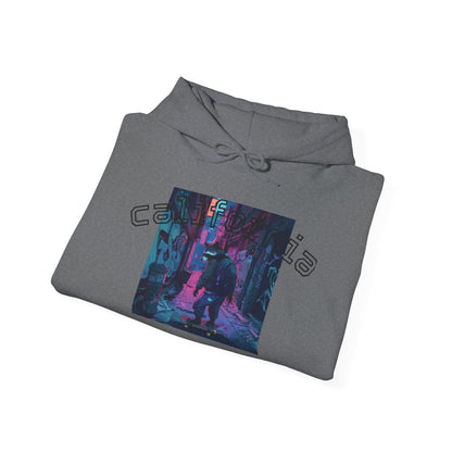 Urban Night Vibes Hoodie - Unisex Heavy Blend™ Sweatshirt, Cozy Streetwear, Chill Fashion, Gift for Her or Him, Fall/Winter Essential