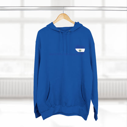 Heartfelt Fleece Hoodie, Celebrate Salvadorean Independence, Fall Wardrobe Essential, Cozy Gift for Nature Lovers, Perfect for September Events