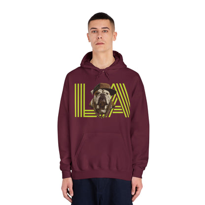 LA & BIG RACKS Hooded Sweatshirt, Unisex Hoodie, Funny Sweatshirt, Gift for Dog Lovers, Casual Wear, Streetwear Style