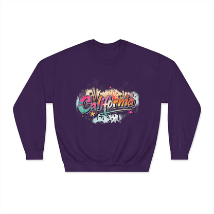 California Vibes Crewneck Sweatshirt | Perfect for Casual Outings, Travel, Spring, Summer, Gift for Friends