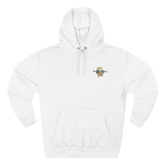Encouraging Frog Fleece Hoodie, Gift for Friends, Motivational Apparel, Cute Animal Sweatshirt, Supportive Layering Piece