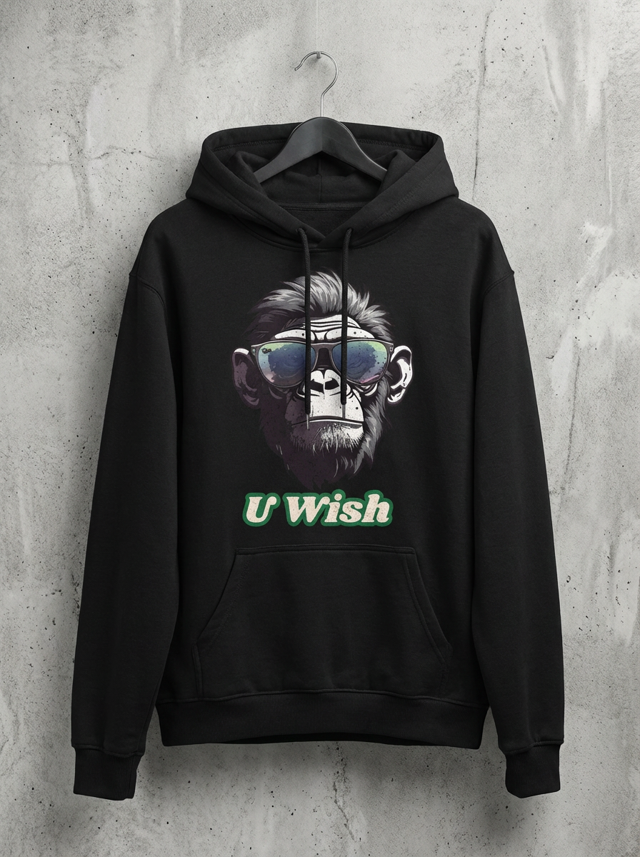 U Wish Monkey Hoodie