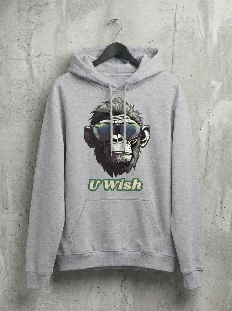 U Wish Monkey Hoodie