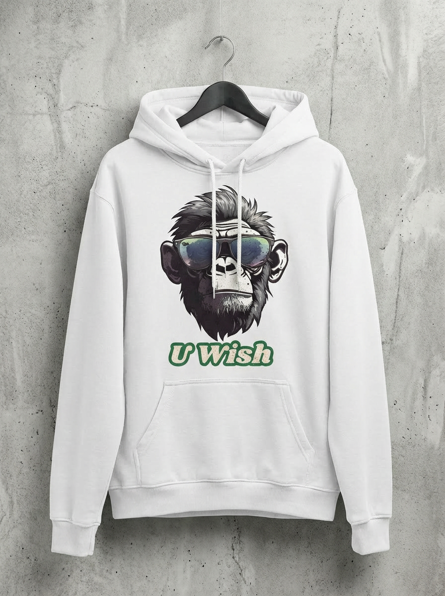 U Wish Monkey Hoodie