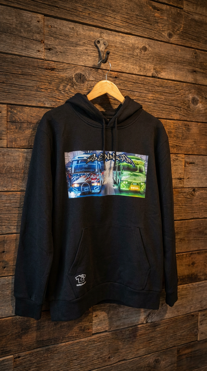 El Salvador Custom Coasters Hoodie – Retro Salvadoran Graphic