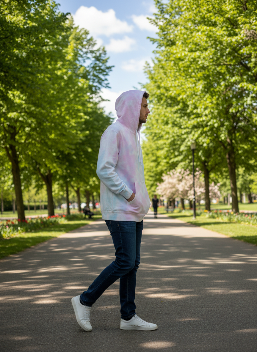 Cotton Candy Tie Dye Hoodie • Unisex 9oz Midweight Sweatshirt