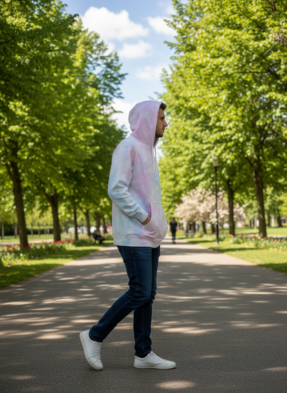Cotton Candy Tie Dye Hoodie • Unisex 9oz Midweight Sweatshirt