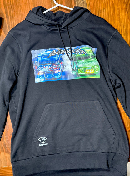 El Salvador Custom Coasters Hoodie – Retro Salvadoran Graphic