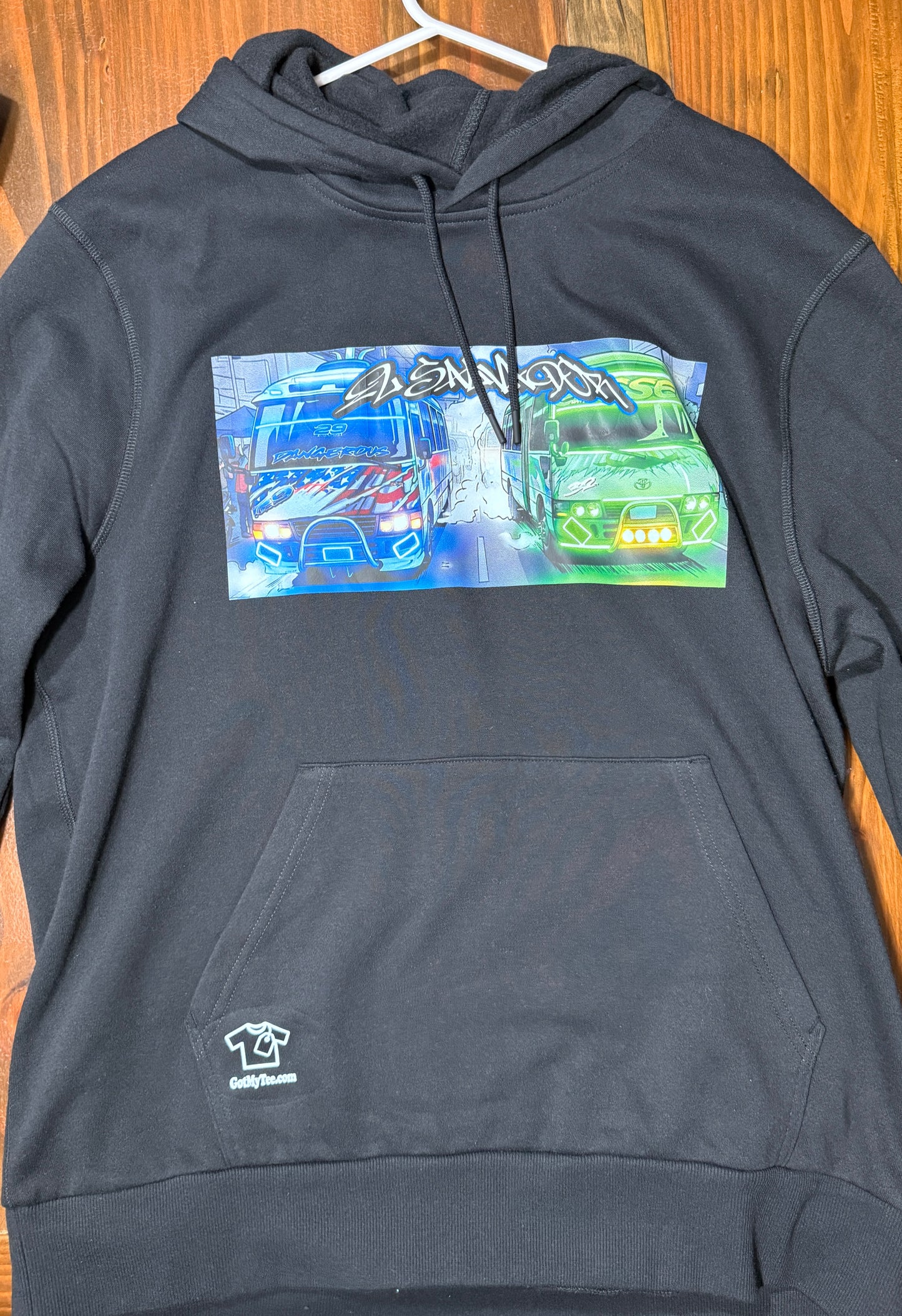 El Salvador Custom Coasters Hoodie – Retro Salvadoran Graphic