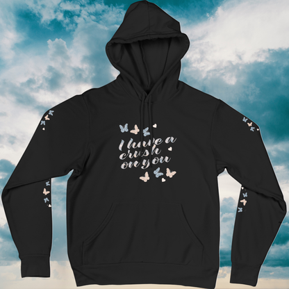 I Have a Crush on You – Butterfly Pullover Hoodie