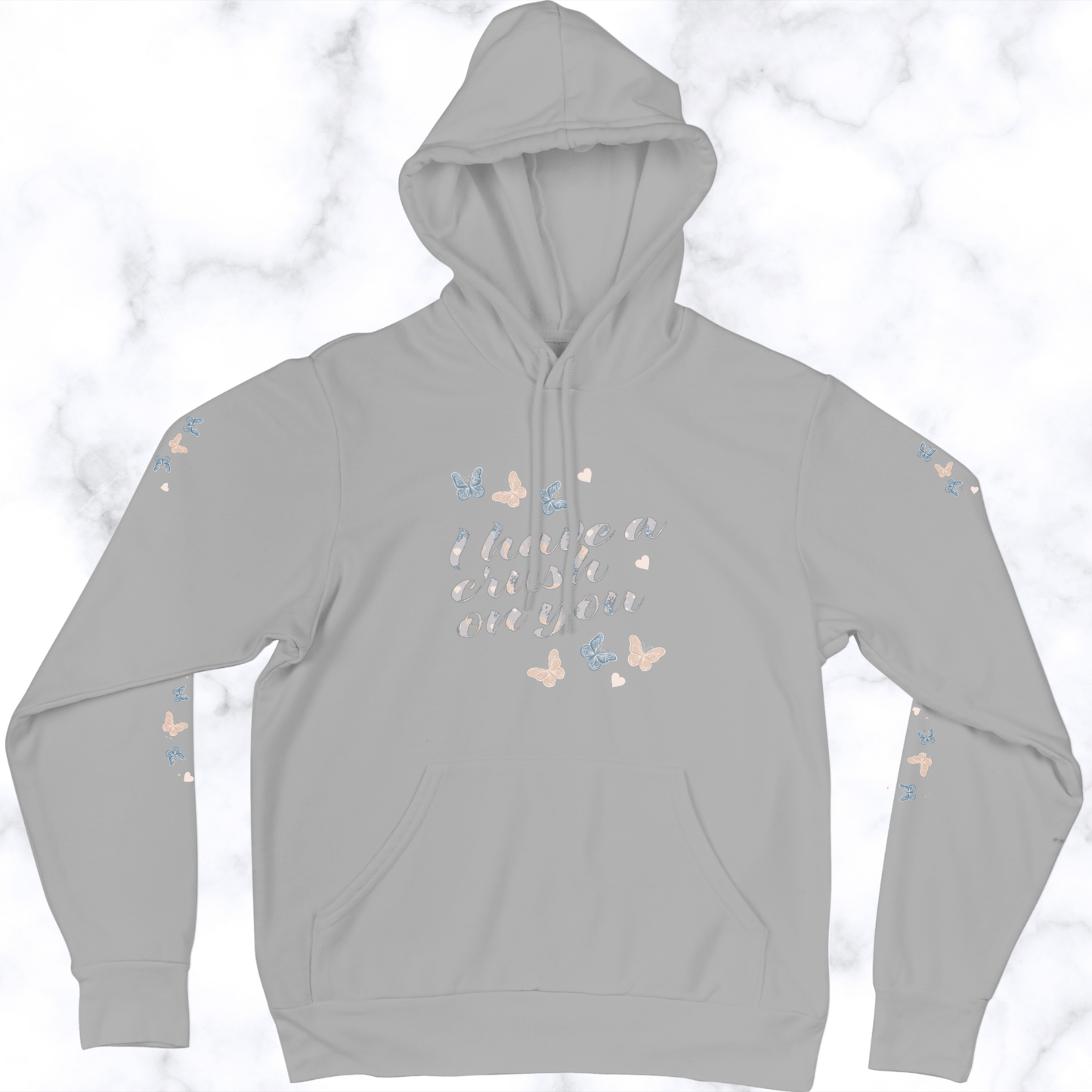 I Have a Crush on You – Butterfly Pullover Hoodie