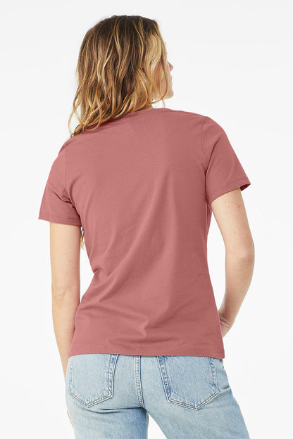 Women’s Relaxed V-Neck T-Shirt – Ultra-Soft 100% Airlume Cotton | Lightweight 4.2 oz Premium Jersey Tee