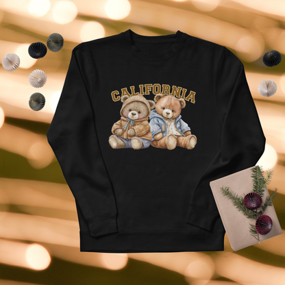 California Teddy Bear Sweatshirt – Cozy Unisex Retro Crewneck | Vintage-Style Bears Pullover