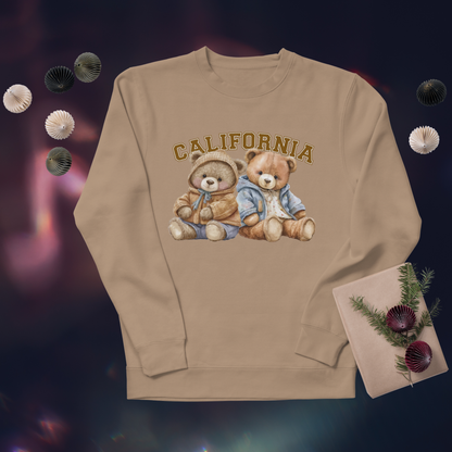 California Teddy Bear Sweatshirt – Cozy Unisex Retro Crewneck | Vintage-Style Bears Pullover