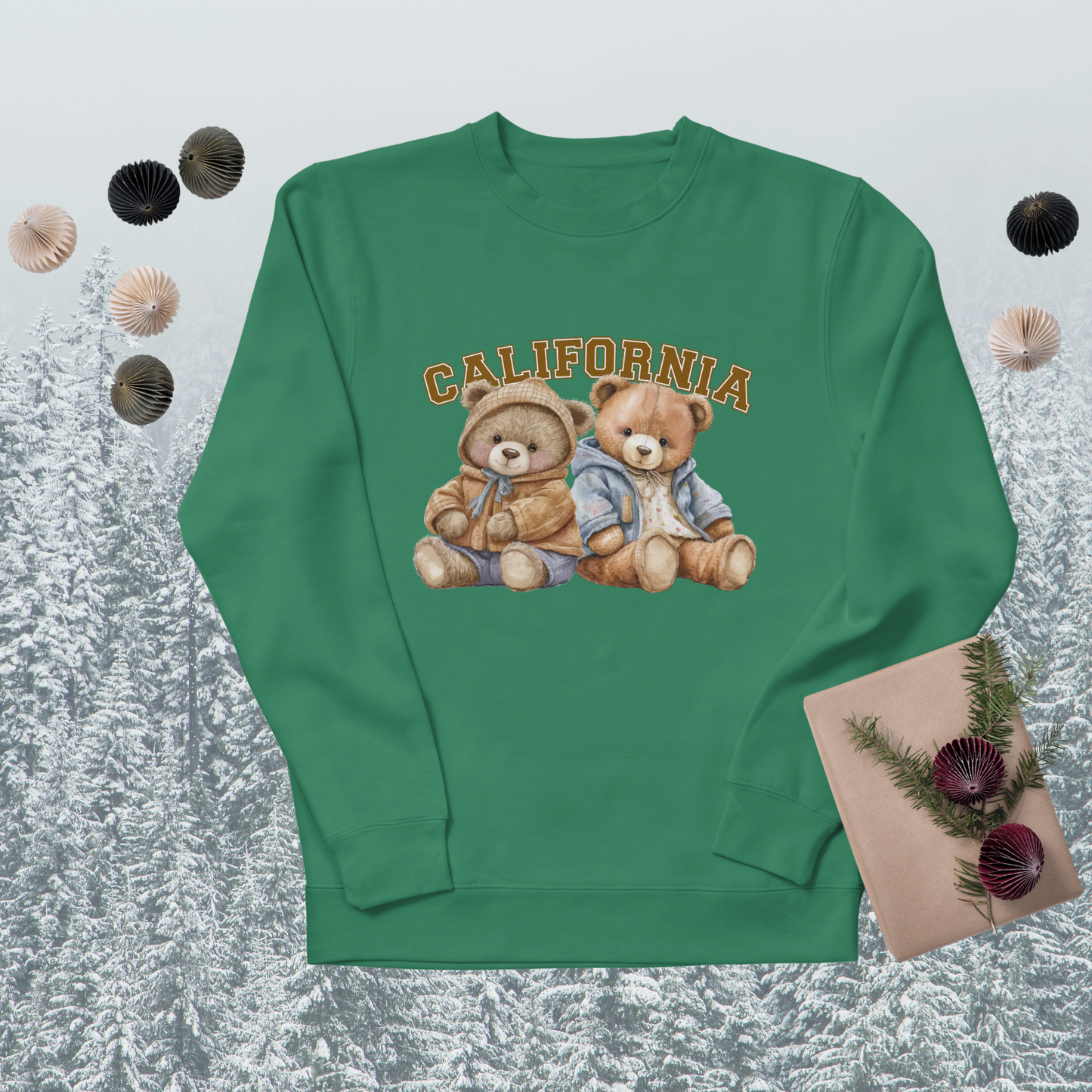 California Teddy Bear Sweatshirt – Cozy Unisex Retro Crewneck | Vintage-Style Bears Pullover