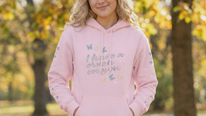 I Have a Crush on You – Butterfly Pullover Hoodie