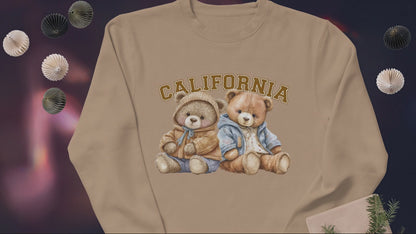 California Teddy Bear Sweatshirt – Cozy Unisex Retro Crewneck | Vintage-Style Bears Pullover